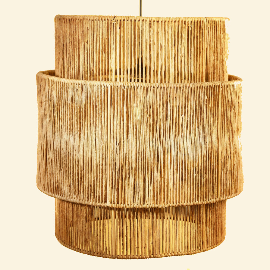 Raffia  ceiling Lamp  For Hall | handcrafted Pendant Lamp